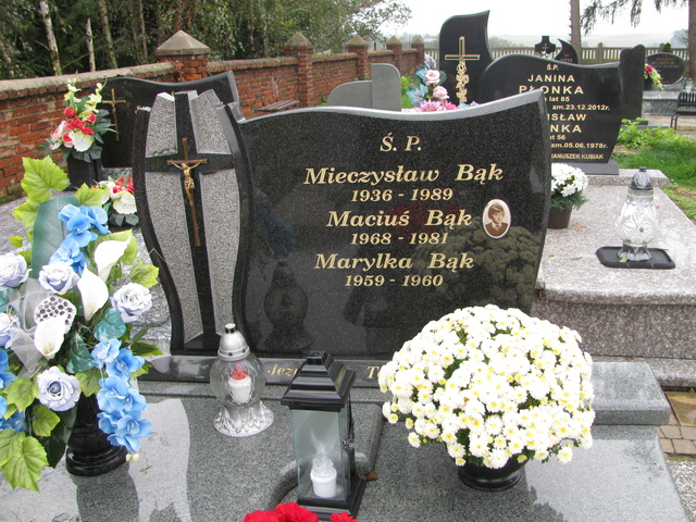 Maciej Bąk 1967 Dąbrowa Wielka - Grobonet - Wyszukiwarka osób pochowanych